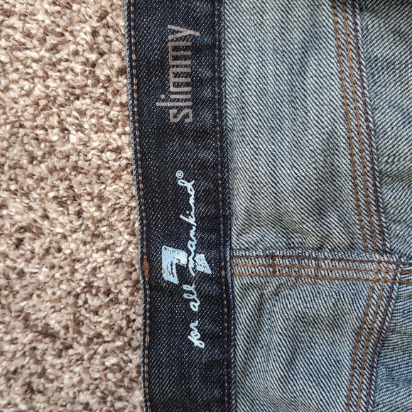 7 For all Mankind Men's Slimmy Jeans Size 36x29 - Picture 5 of 14